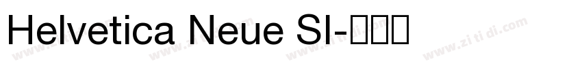 Helvetica Neue SI字体转换